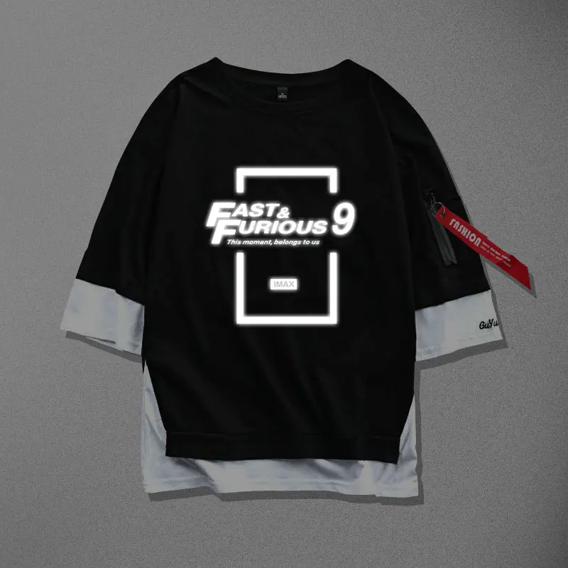 

2020 Passion movie Fast & Furious 9 T-Shirt Cosplay t shirt summer Loose Short Sleeve T-shirt Unisex Casual Tops