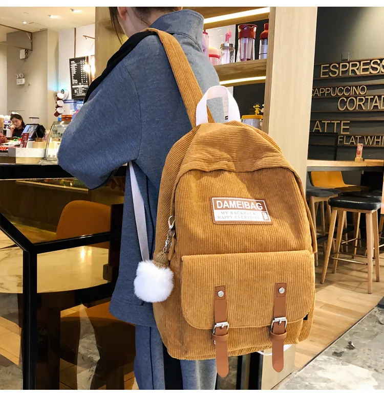 Модный рюкзак Harajuku Ulzzang школьный портфель для мужчин и женщин старшей школы