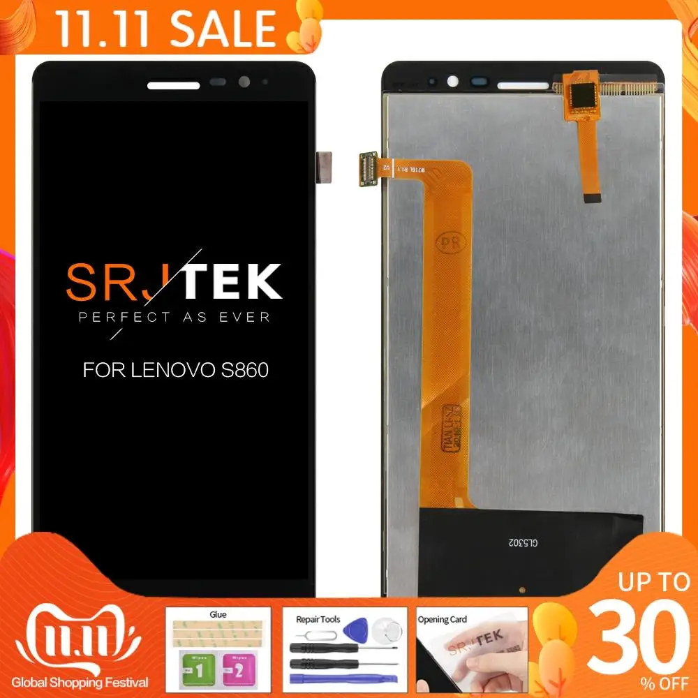 Оригинальный дисплей 5 3 '&#x271280x720 для Lenovo S860 ЖК-дисплей с сенсорным экраном и
