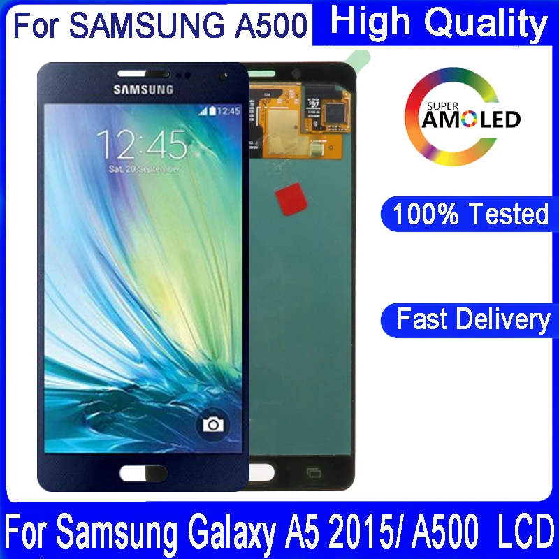Оригинальный дисплей 5 0 дюйма для Samsung Galaxy A5 2015 A500 A5000 A500F A500M A500Y A500FU сенсорный