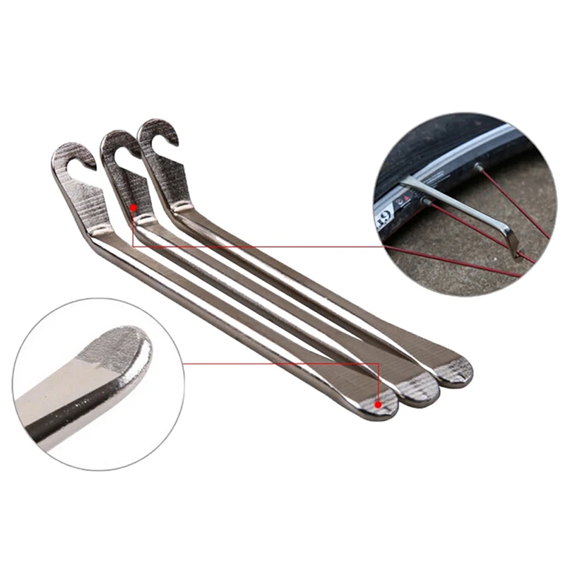 

Stainless Steel Curved Tyre Tire Lever Repair Bicycle Bike Bicycle Tools