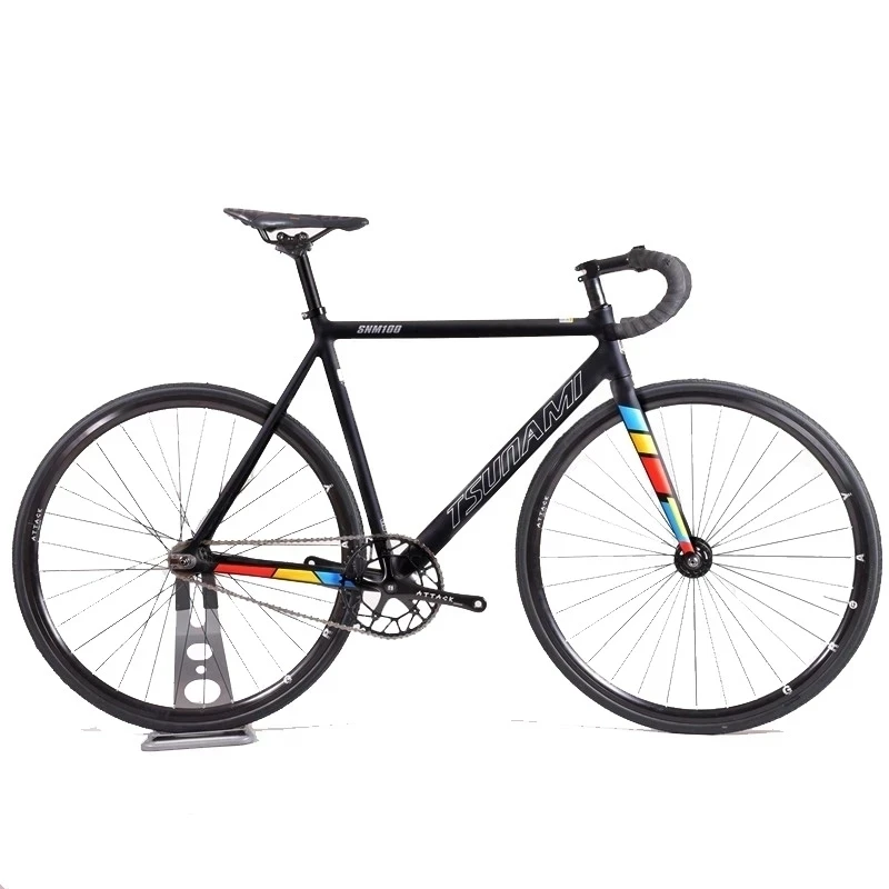 Фиксированная Шестерня для велосипеда TSUNAMI рама из алюминиевого сплава колесные