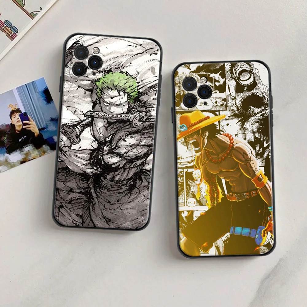 one piece phone case for iphone 11 12 13 pro max mini 6 7 8 6s plus x xr xs se 2020 5 soft funda hot anime cartoon back cover free global shipping