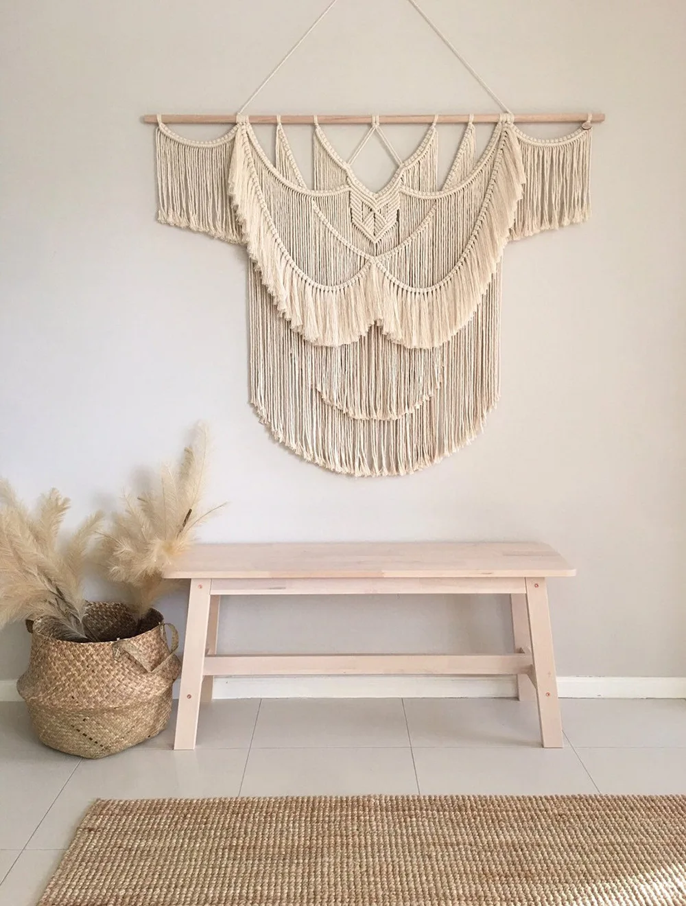 

Luxury New design boho wall decor Macrame tassel Wall Hanging Large Tapestry Bohemian Decoration handmade woven Art Tapestry