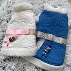 Зимняя одежда для собак в Корейском стиле, искусственное пальто для щенков, одежда для йоркширского померанского мальтского бишона, пуделя