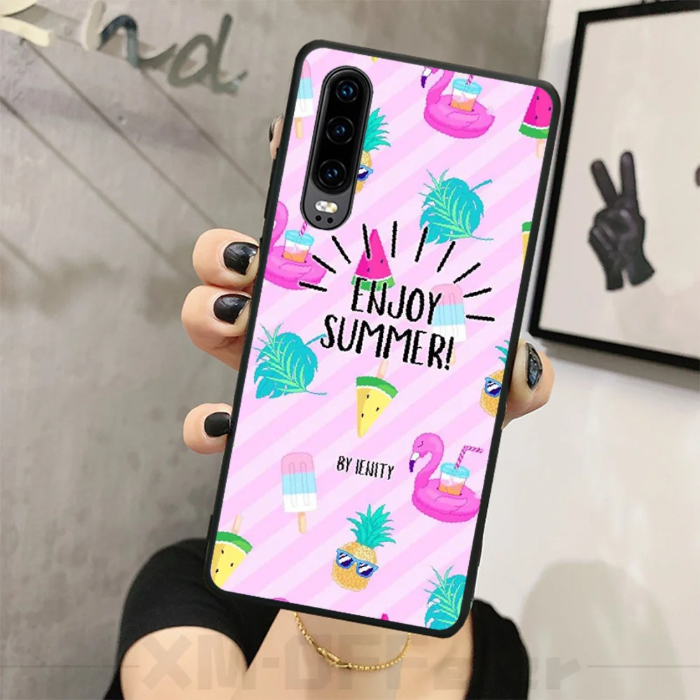 Чехол для телефона ByLoving pink red Flamingo bird DIY Huawei P9 10 lite P20 pro P30 Psmart mate 20 | Мобильные