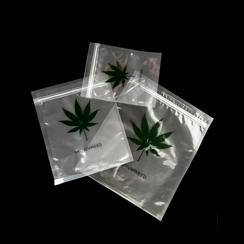 

100 шт., вакуумные пакеты с зелеными листьями для упаковки продуктов
