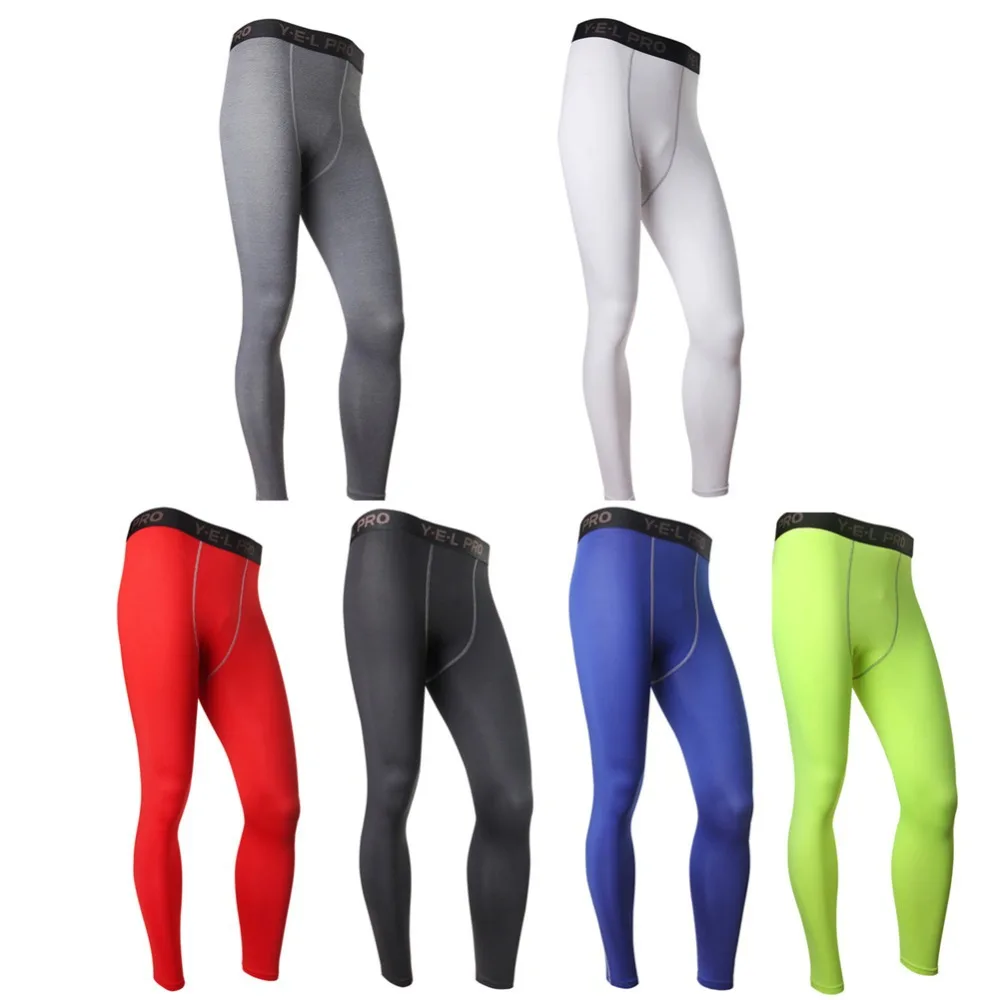 

Men Compression Base Layer Pants Tight Long Leggings Under Skin Gear