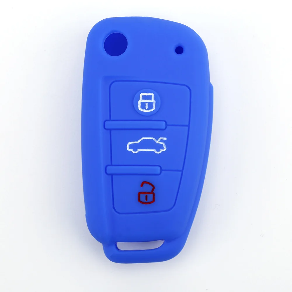 Применимый CHERY складной 3 ключа силиконовый чехол для ключей JAC пульт дистанционного управления мягкий Silcone ключ сумка Противоугонная Автомобильная крышка ключа
