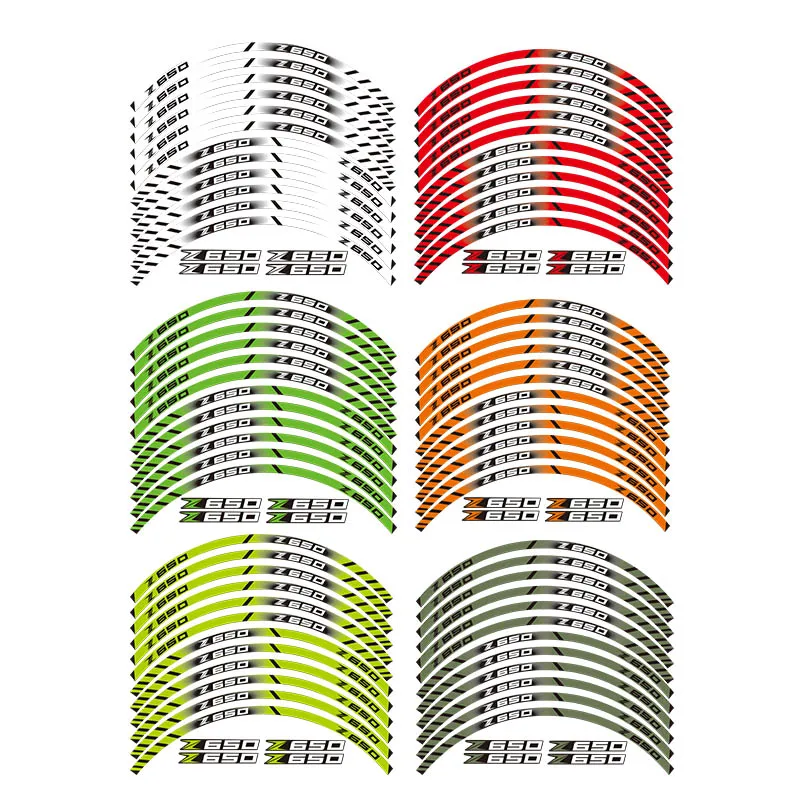 Высокое качество мотоциклов Светоотражающая наклейка для Kawasaki z650 Z650|Наклейки и