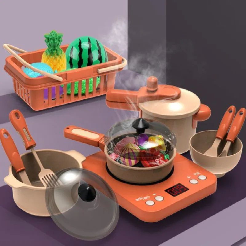 

Новинка, детская кухонная игрушка, посуда, кастрюля, детская игрушка для ролевых игр, имитация кухонной утвари, игрушки, подарок для девочек