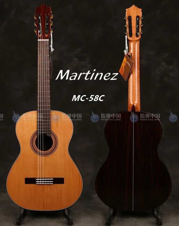 MC-58C Martinez MC-58 Классическая гитара из цельного дерева, martinez Классическая гитара s - Цвет: MC-58C