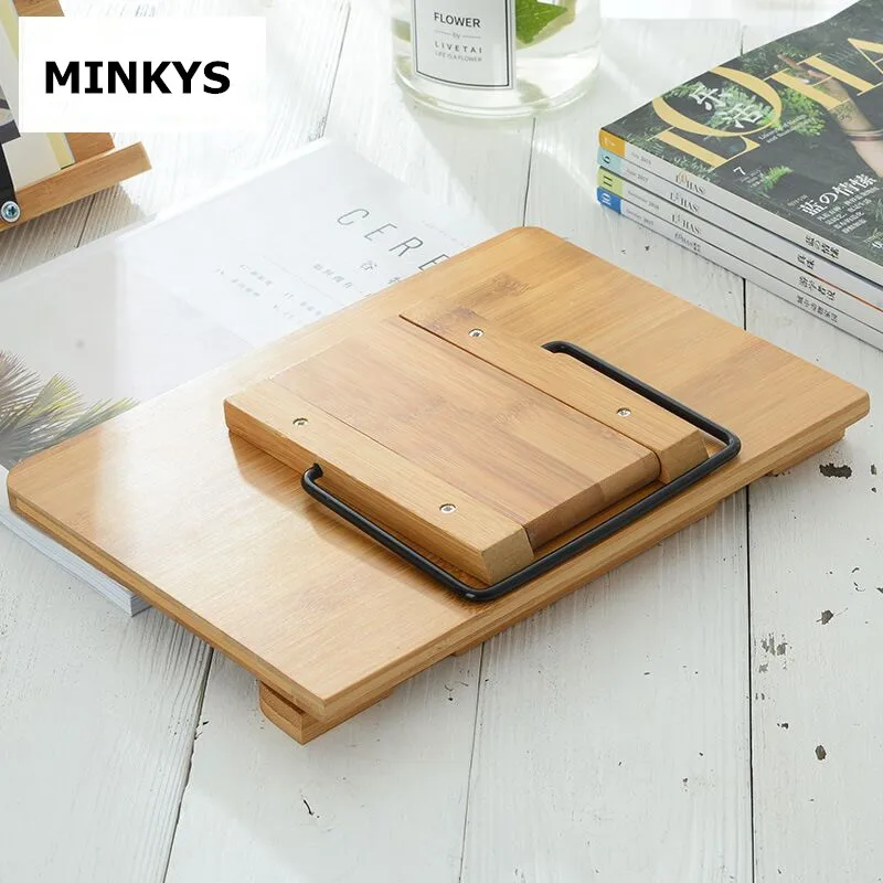 Складной деревянный держатель для книг MINKYS подставка чтения регулируемый