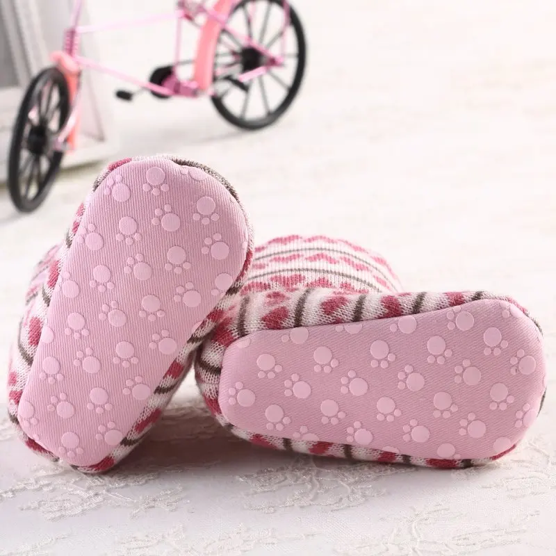 Winter Cotton Snow Warm Soft Sole Boots Baby Girl Crochet Knit Fleece shoes Toddler Wool Infant First Walkers |