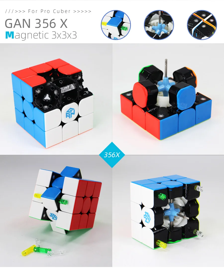 3x3x3 Gan 356 Air Master Advance Master Gan Air S Gan Air SM Магнитные подарки Cfop формула карты скорость магниты магические кубики 3x3