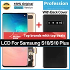 Оригинальный дисплей Super AMOLED для Samsung Galaxy S10 S10 Plus S10, сенсорный ЖК-экран с дигитайзером и задним стеклом, запасные части, 1 комплект