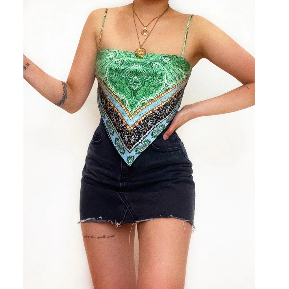 

Open back print open navel chest jacket