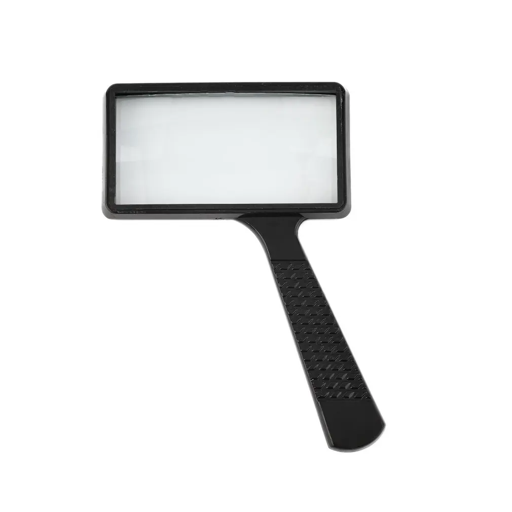 

ACEHE Light Weight Exquisite Workmanship and Excellent Work 4X Rectangular Handheld Large Reading Magnifying Glass Magnifier