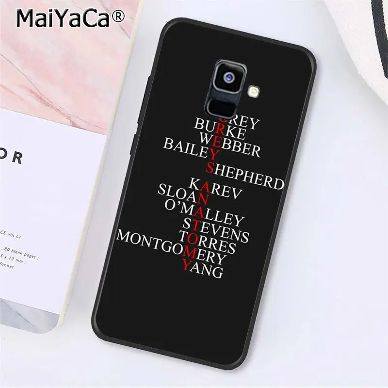 A8 MaiYaCa Американский ТВ Анатомия чехол для телефона для samsung Galaxy A7 A8 A6 плюс A750 A9 A50 A70 A20 A30 A40 - Цвет: A8
