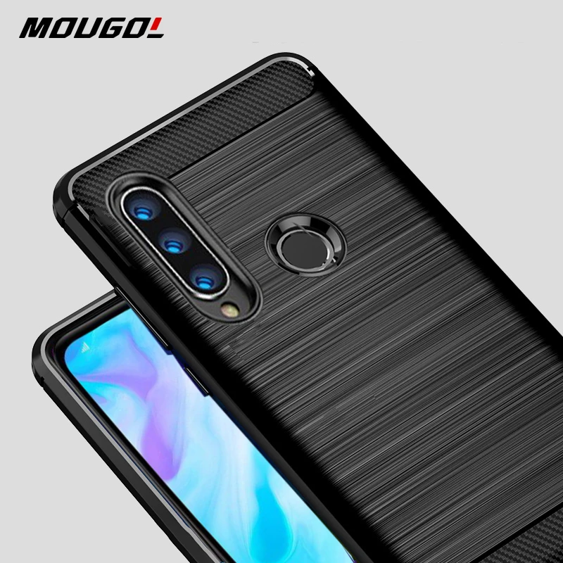 

For Huawei P30 Lite Case Carbon fiber Cover Shockproof Phone Case On For Huawei P 30 Lite P30 Pro Cover Full Protection Bumper