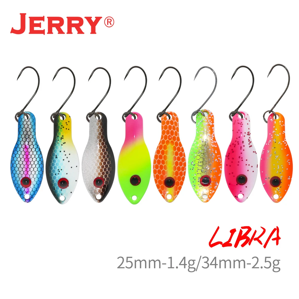 

Jerry Libra Metal Spoon Micro Fishing Lures 1.4g 2.5g Artificial Wobbler Bait Trout Bass Spinner Pesca Tackle