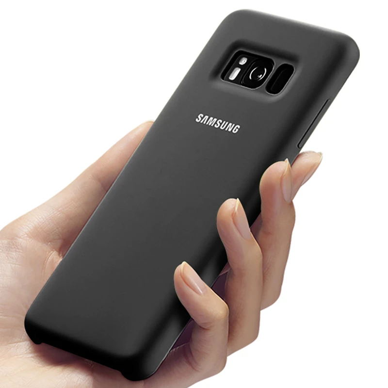 Оригинальный чехол для Samsung Galaxy S8 S8plus шелковистый силиконовый высокого качества