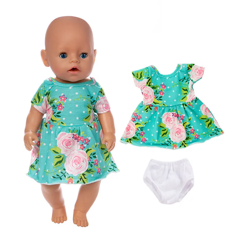 11 Модное платье для 43 см; Zapf Baby Doll; 17 дюймов; куклы для новорожденных; Одежда и аксессуары - Цвет: 11