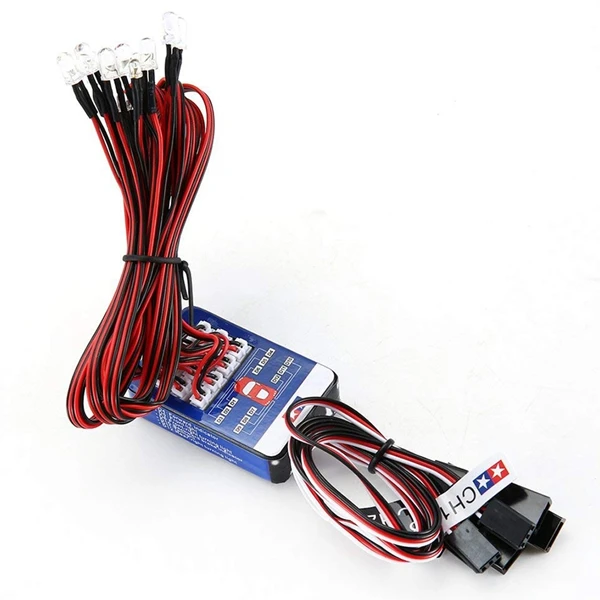 12 Светодиодный светильник ing Kit для рулевого тормоза моделирующий флэш 1/10 RC