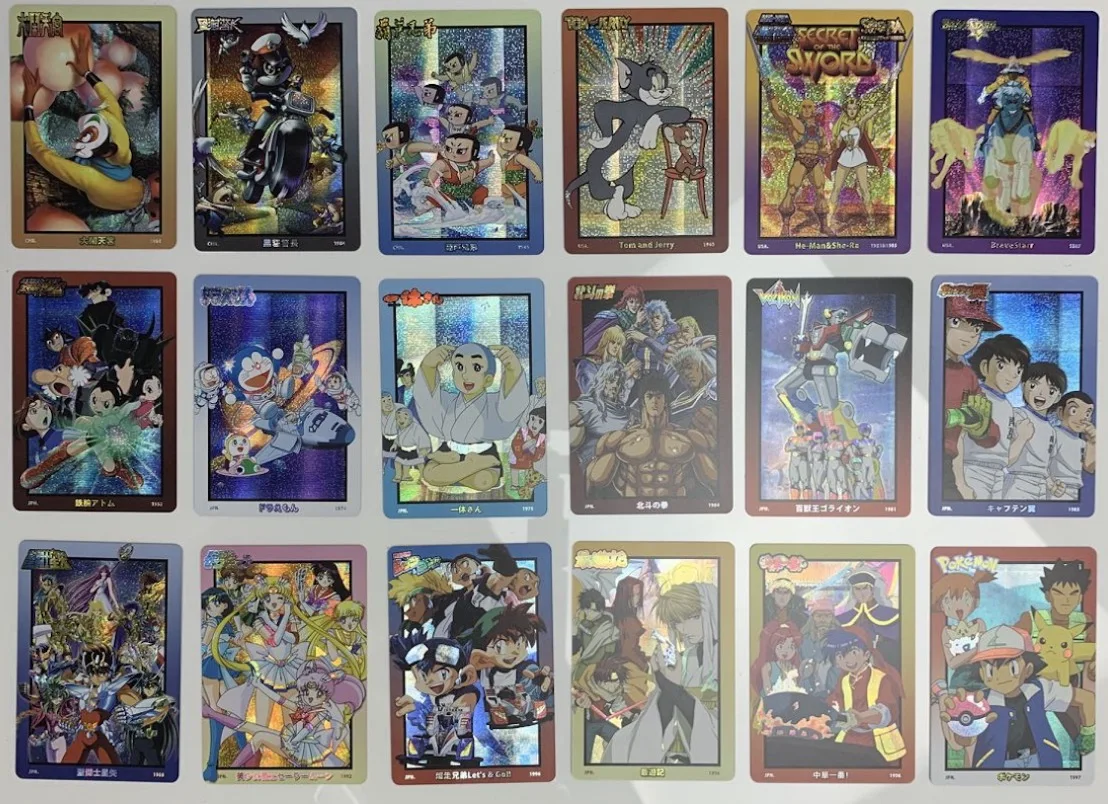 

18pcs/set Saint Seiya Sailor Moon Childhood Memory Toys Hobbies Hobby Collectibles Game Collection Anime Cards