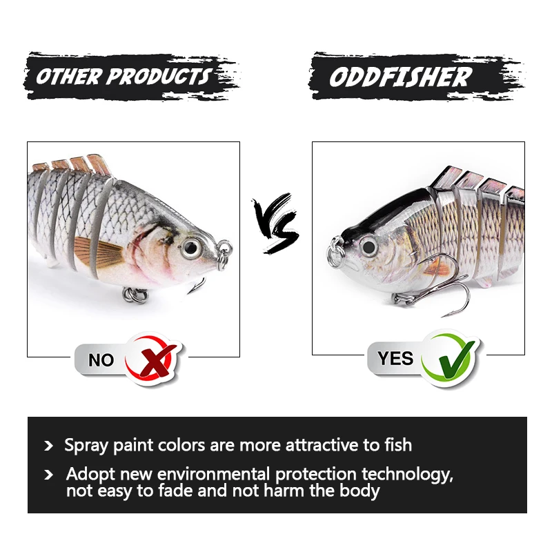 2020 рыболовные приманки 8 5 см 11 г многошарнирная приманка для окуня кренкбейт