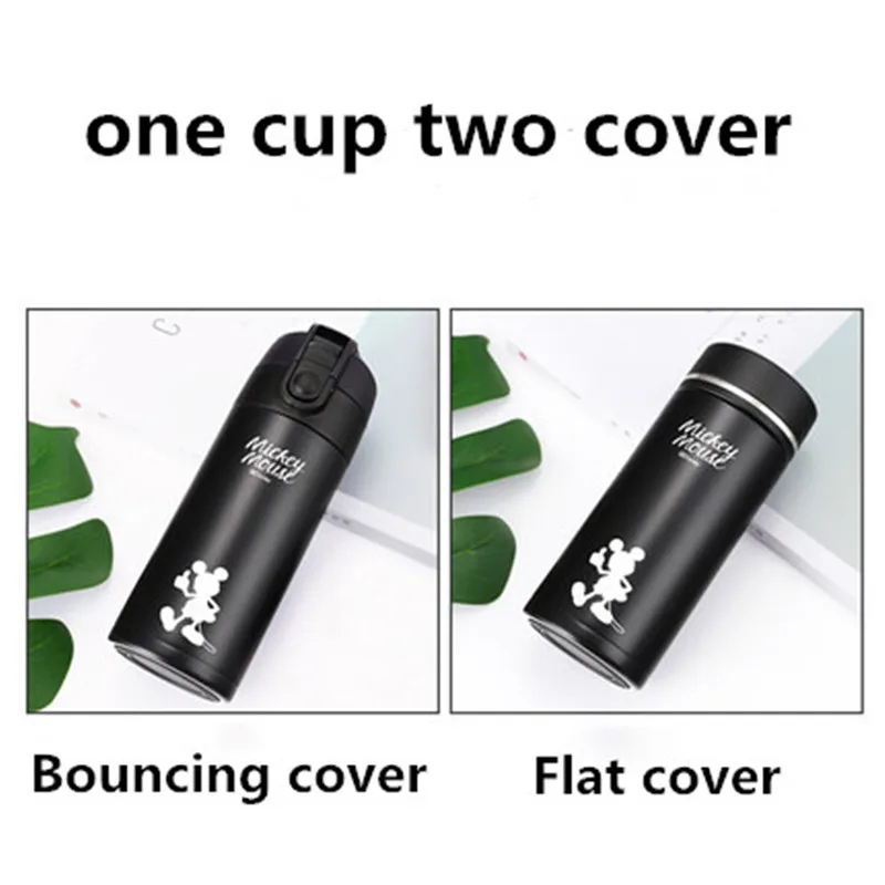 Детская кружка из нержавеющей стали с двумя крышками 360 мл|Чашки| |