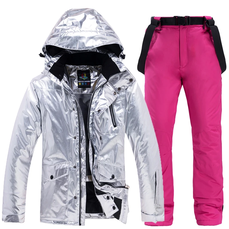  30 комплектов для сноуборда мужские и женские яркие куртки брюки очень теплая