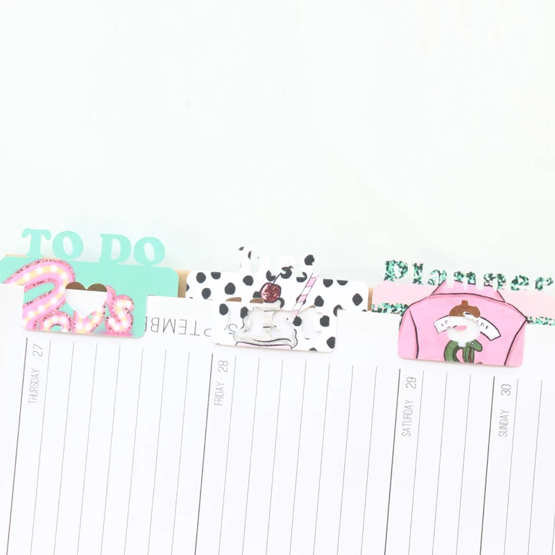 Индексный разделитель Domikee ручной работы милый органайзер для дневника офиса