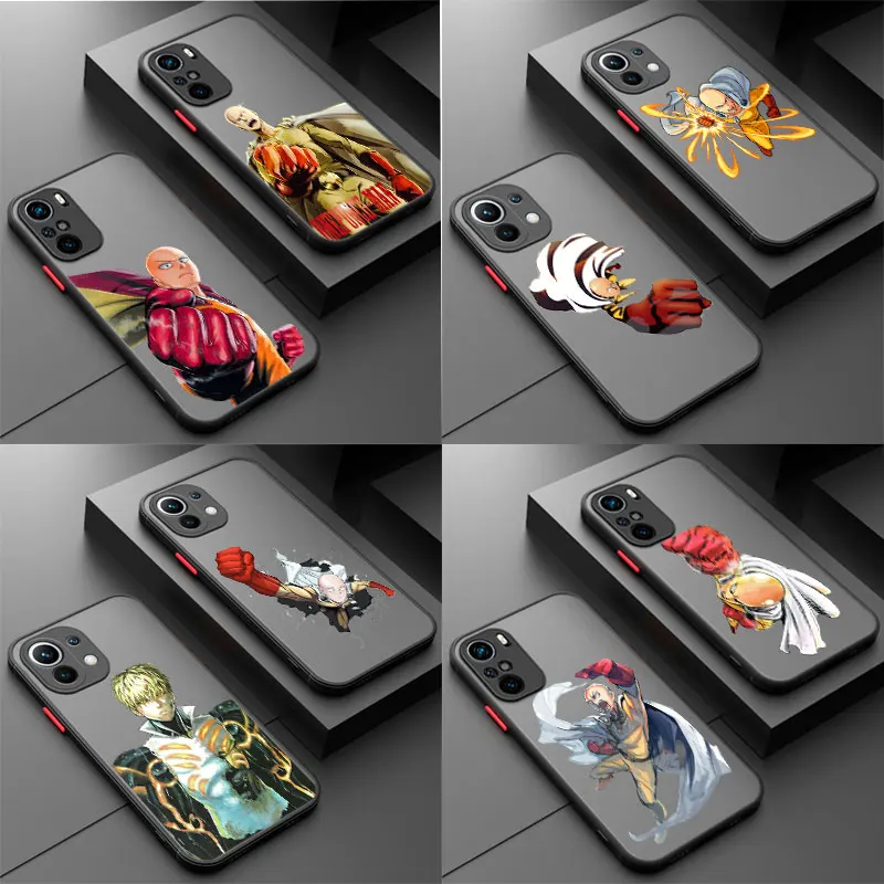

Skin Feel Matte Case For Xiaomi POCO X3 NFC F2 M2 Pro 5G X2 F3 M3 Mi 11X 10T Note 10 Pro 11 10 Lite 9T 11i Saitama One Punch Man