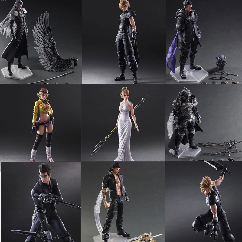Final Game Fantasy Play Arts KAI, экшн-фигурка Sephiroth Cloud Strife Noctis Lucis Cindy Aurum Squall Leonhart Фигурки Игрушка Кукла