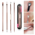 4 шт., набор инструментов для удаления черных точек, из нержавеющей стали