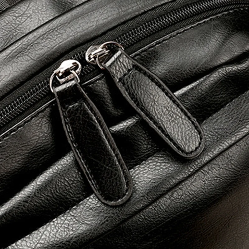 

Retro Backpack Travel Leather Large Capacity One-Shoulder School Bag Female Men's Retro School Bag Backpack