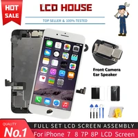 no 1 full set lcd screen for iphone 7 8 plus lcd assembly complete touch digitizer screen replacement aaa display front camera