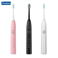 boyakang ultrasonic vibration electric toothbrush 5 cleaning modes smart timing ipx7 waterproof type c charger dupont bristles