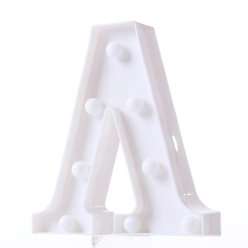 Новый 22 см 3D 26 белый светодиодный светильник с буквенным принтом алфавит