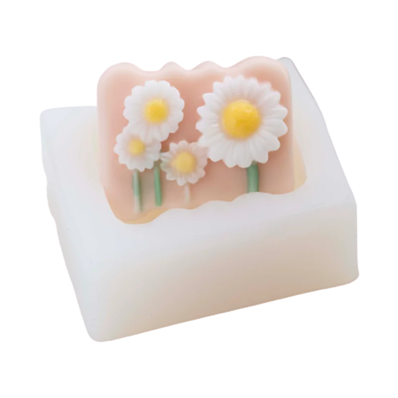 

Daisy Flower Soap Mold Silicone Mold Handmade Soap Mold Aromatherapy plaster Mold