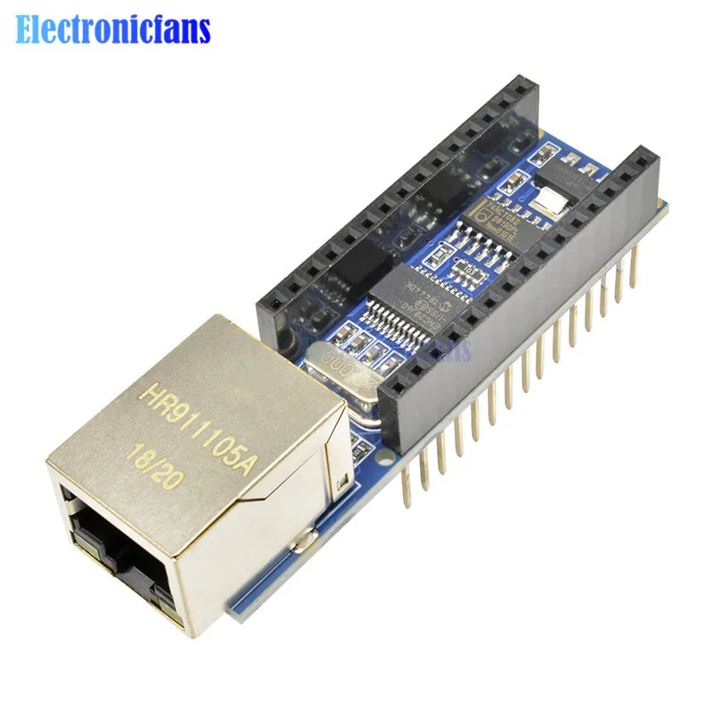 10 шт./лот Стандартный Щит Ethernet Nano V3 ENC28J60 микрочип HR911105A RJ45 веб сервер модуль плата