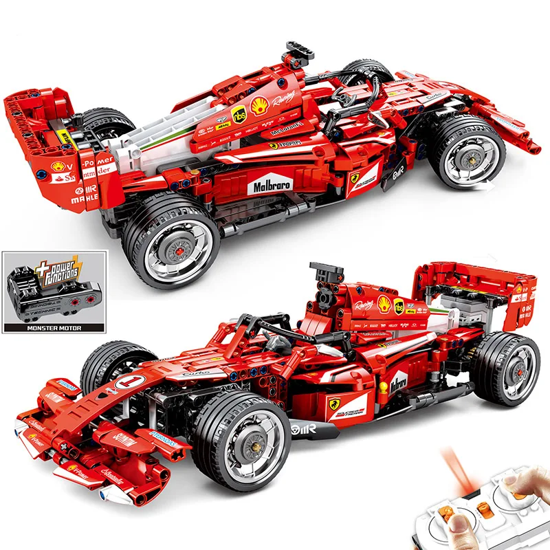 Le Technic Going F1 RC гоночный автомобиль силовой двигатель строительные блоки Супер спортивный гонщик электрический автомобиль кирпичи игрушки подарки для детей