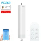 Wi-Fi Aqara A1 + пульт дистанционного управления, для mijia smart home, Умный интеллектуальный электродвигатель для штор, работает с mijia Mihome