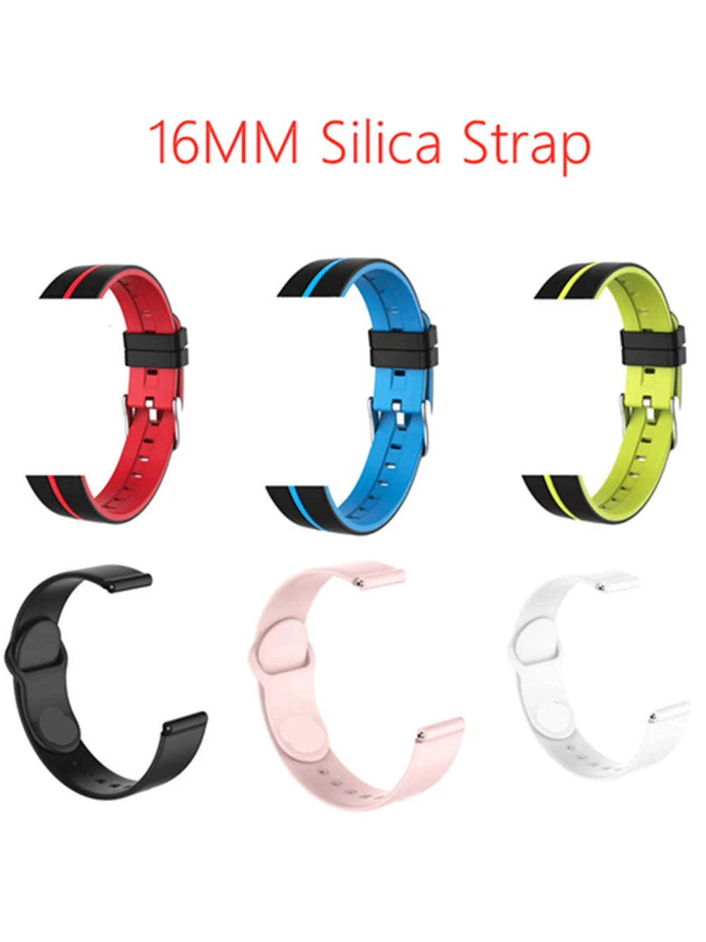 B57 Strap Band 16mm silica strap For Smart Watches Women Men Waterproof Sweatproof Sport | Accessories