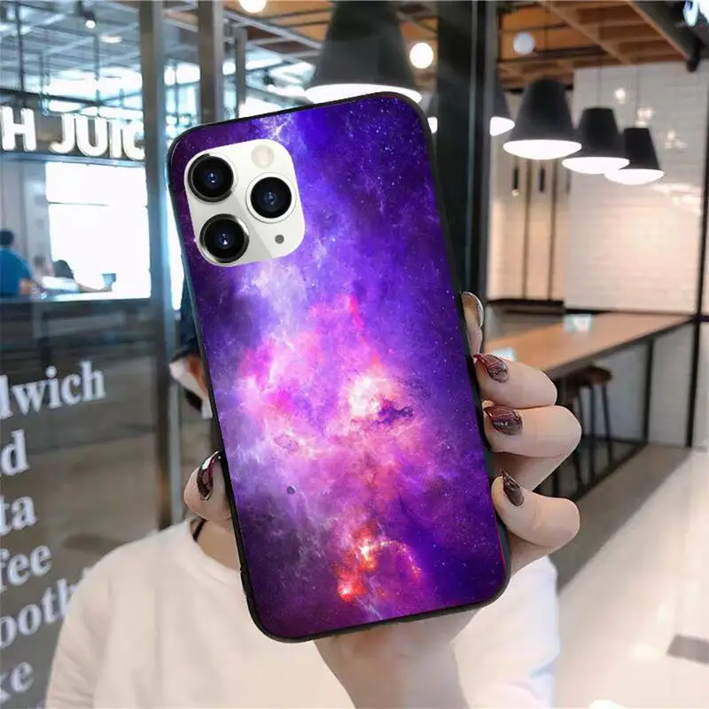

Interstellar Purple Space Star Phone Case for iPhone 11 12 pro XS MAX 8 7 6 6S Plus X 2020 XR Mini