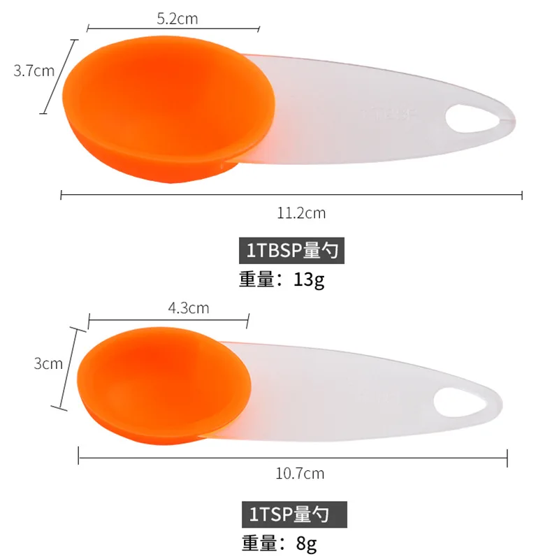 

Currently Available Wholesale Silicone Measuring Spoon Four Sets of Measuring Spoon Spoon with Measuring Set Spoon Baking Tool