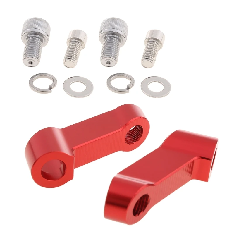 

1Pair Aluminum Motorcycle Rear Mirrors Extension Riser Mirror Extend Adapter