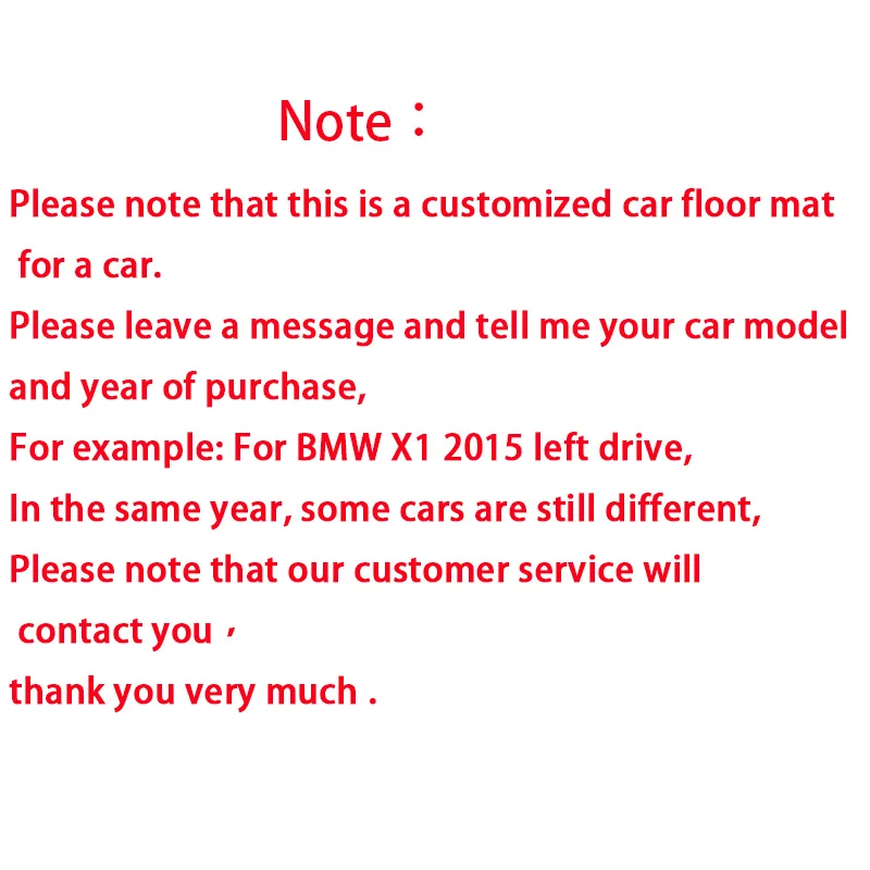 

Car Floor Mats For BMW X7 2020 2019 (6 Seater) Artificial Leather Waterproof Car Carpets Custom Styling Car Interior Accessories