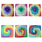 55 см разноцветный галстук-краска бандана, обертка на голову, Радужный вихревой цветочный квадратный шарф с Пейсли